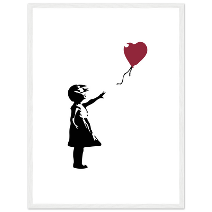 Banksy The Girl With A Red Balloon Artwork Poster Print