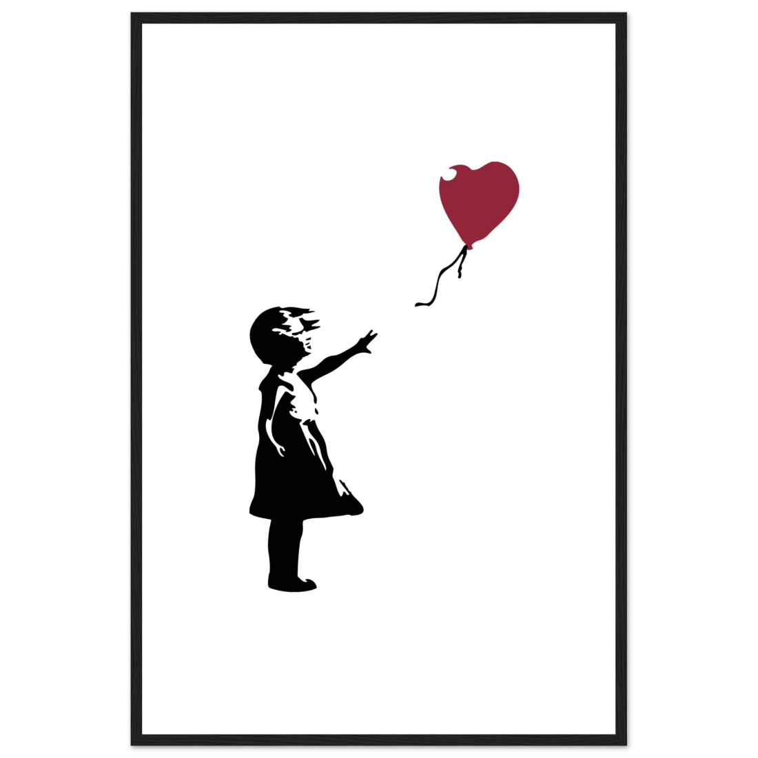 Banksy The Girl With A Red Balloon Artwork Poster Print