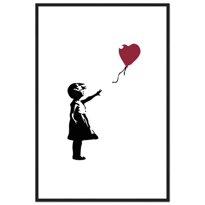 Banksy The Girl With A Red Balloon Artwork Poster Print