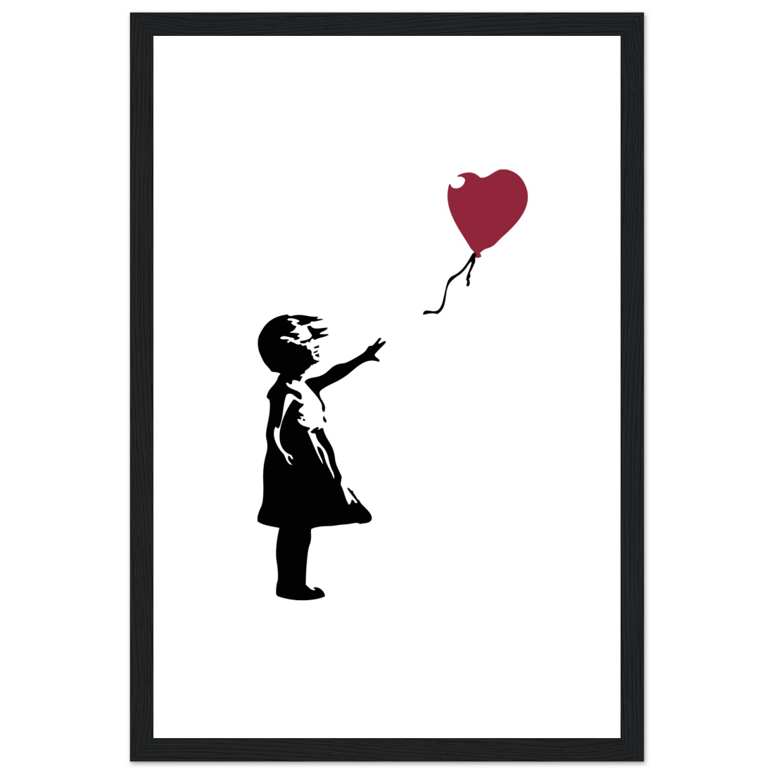 Banksy The Girl With A Red Balloon Artwork Poster Print