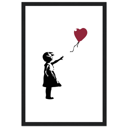 Banksy The Girl With A Red Balloon Artwork Poster Print