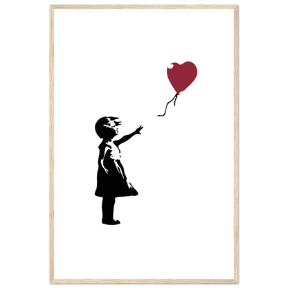 Banksy The Girl With A Red Balloon Artwork Poster Print