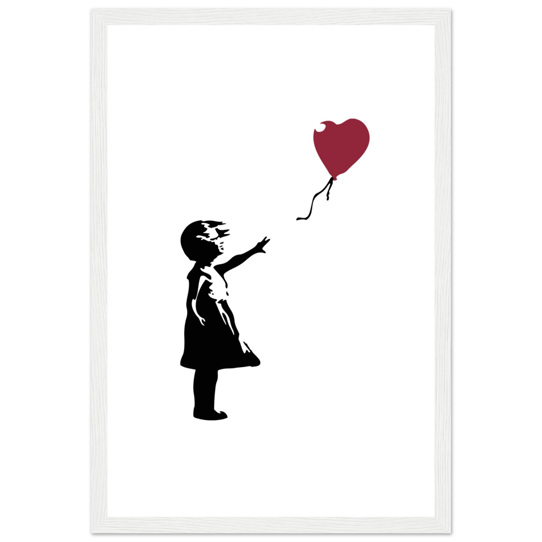 Banksy The Girl With A Red Balloon Artwork Poster Print