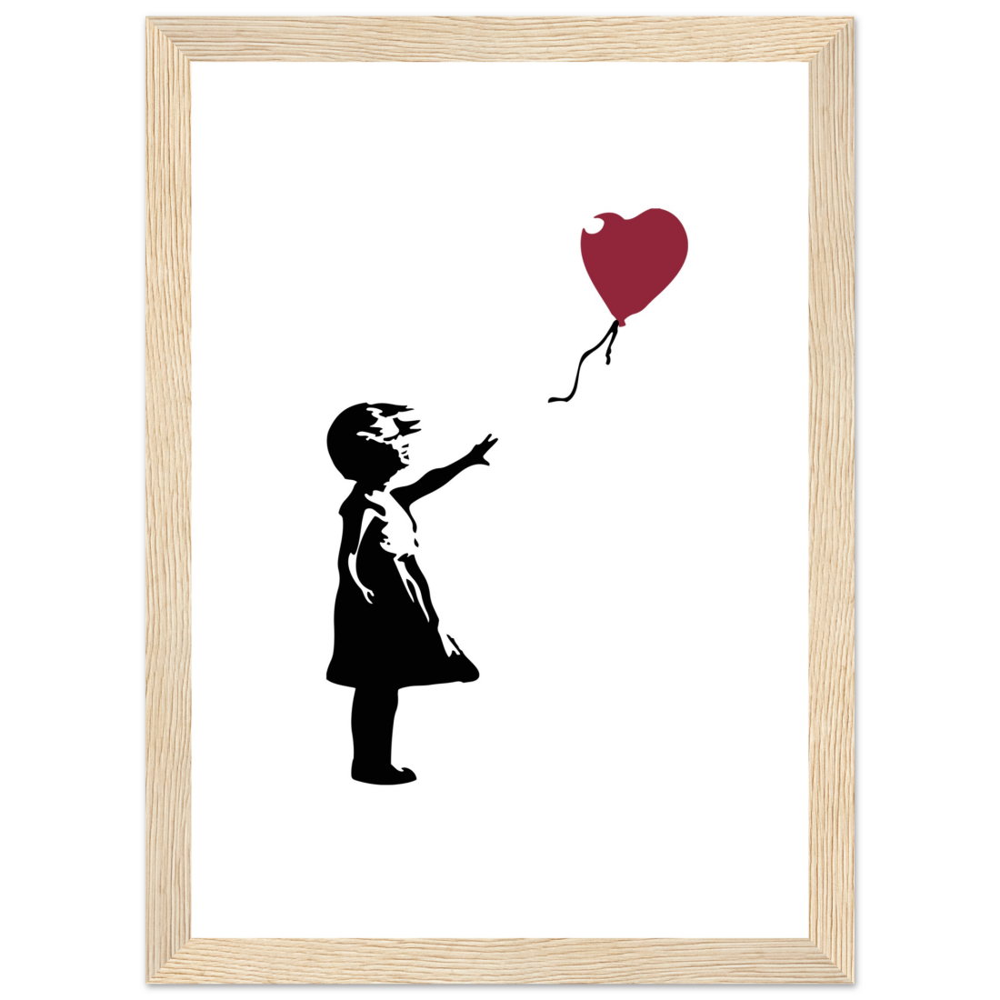 Banksy The Girl With A Red Balloon Artwork Poster Print