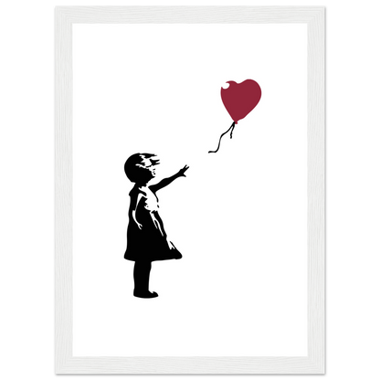 Banksy The Girl With A Red Balloon Artwork Poster Print