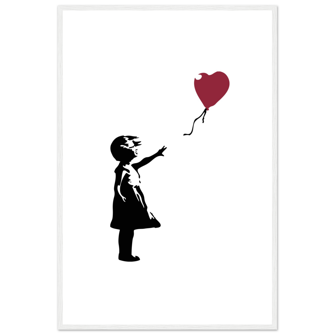 Banksy The Girl With A Red Balloon Artwork Poster Print