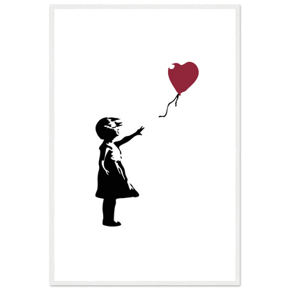 Banksy The Girl With A Red Balloon Artwork Poster Print