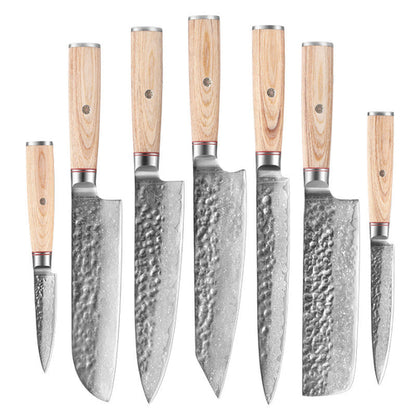 Damascus Steel Hand Kitchen Knife - Premium Quality Blade