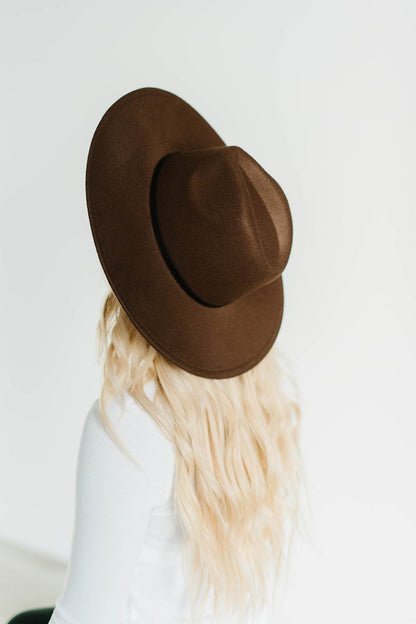 Wide Brim Felt Hat - Stylemz