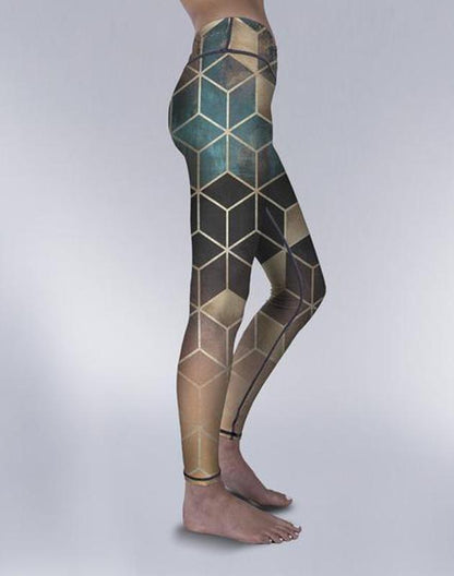 Beautiful Cubes Leggings for Comfortable Workout Performance