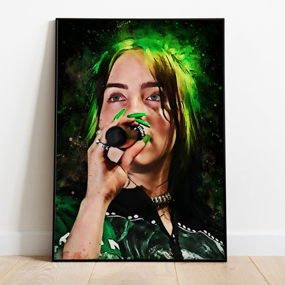 Billie Eilish Poster on Premium Satin Paper Quality Print