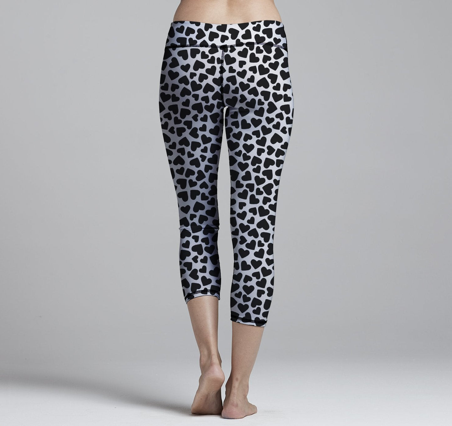 Black Hearts Leggings for Comfortable Workout Performance