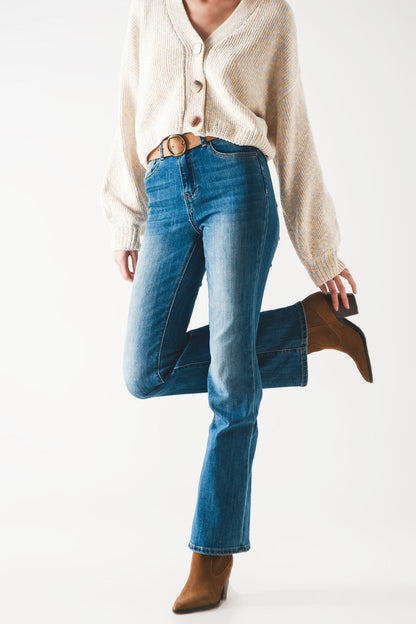 Bootcut Flared High Waisted Jeans for Effortless Style