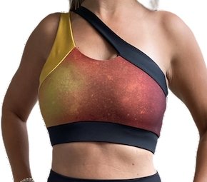 Fire Sports Bra - One Shoulder for Active Comfort