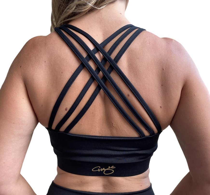 Jungle Sports Bra - Crossed Back for Yoga and Gym Wear