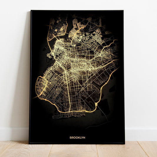 Brooklyn Ny Art Print on Quality Satin Paper