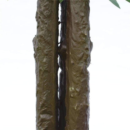 Bushy Artificial Ficus Tree 140cm - Dark Trunk for Home Elegance