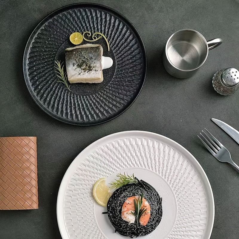 Japanese Inspired Ceramic Dinner Plate Perfect for Any Meal