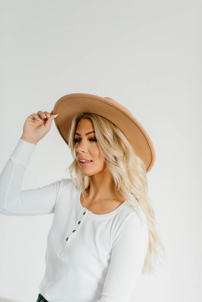 Wide Brim Felt Hat - Stylemz