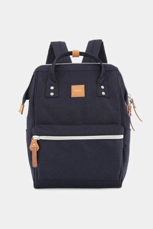 Himawari Water Resistant Canvas Backpack Bag with Side Pockets - Stylemz