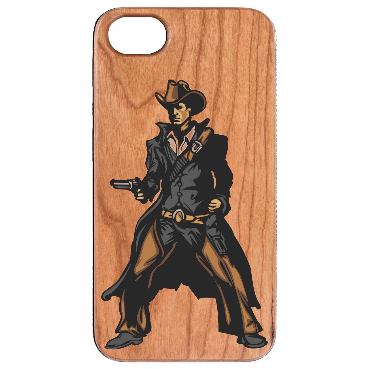 Cowboy - UV Color Printed Wooden Phone Case for All Models