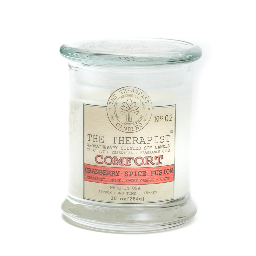 The Therapist Comfort Cranberry Spice Fusion Soy Candle - Stylemz