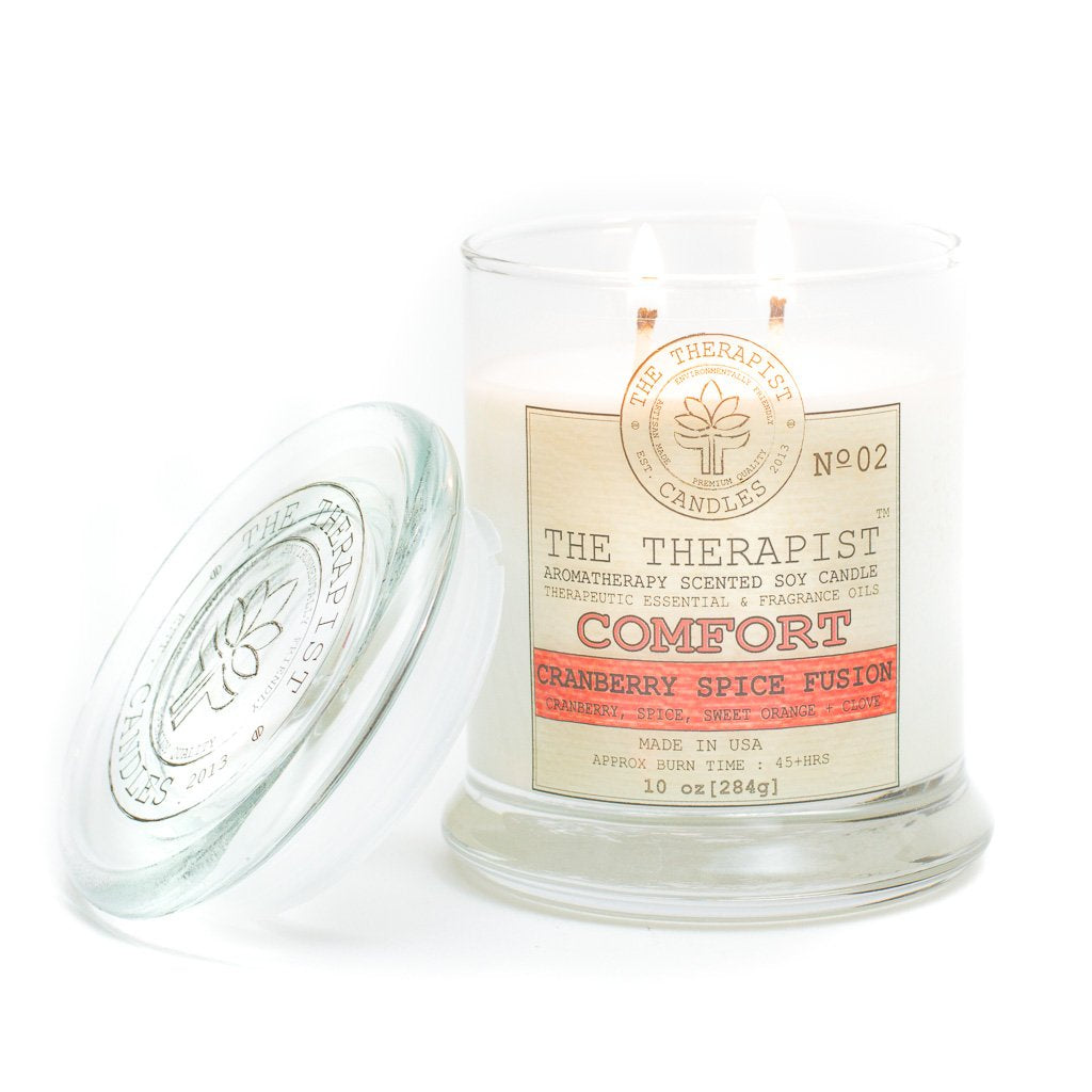 The Therapist Comfort Cranberry Spice Fusion Soy Candle - Stylemz