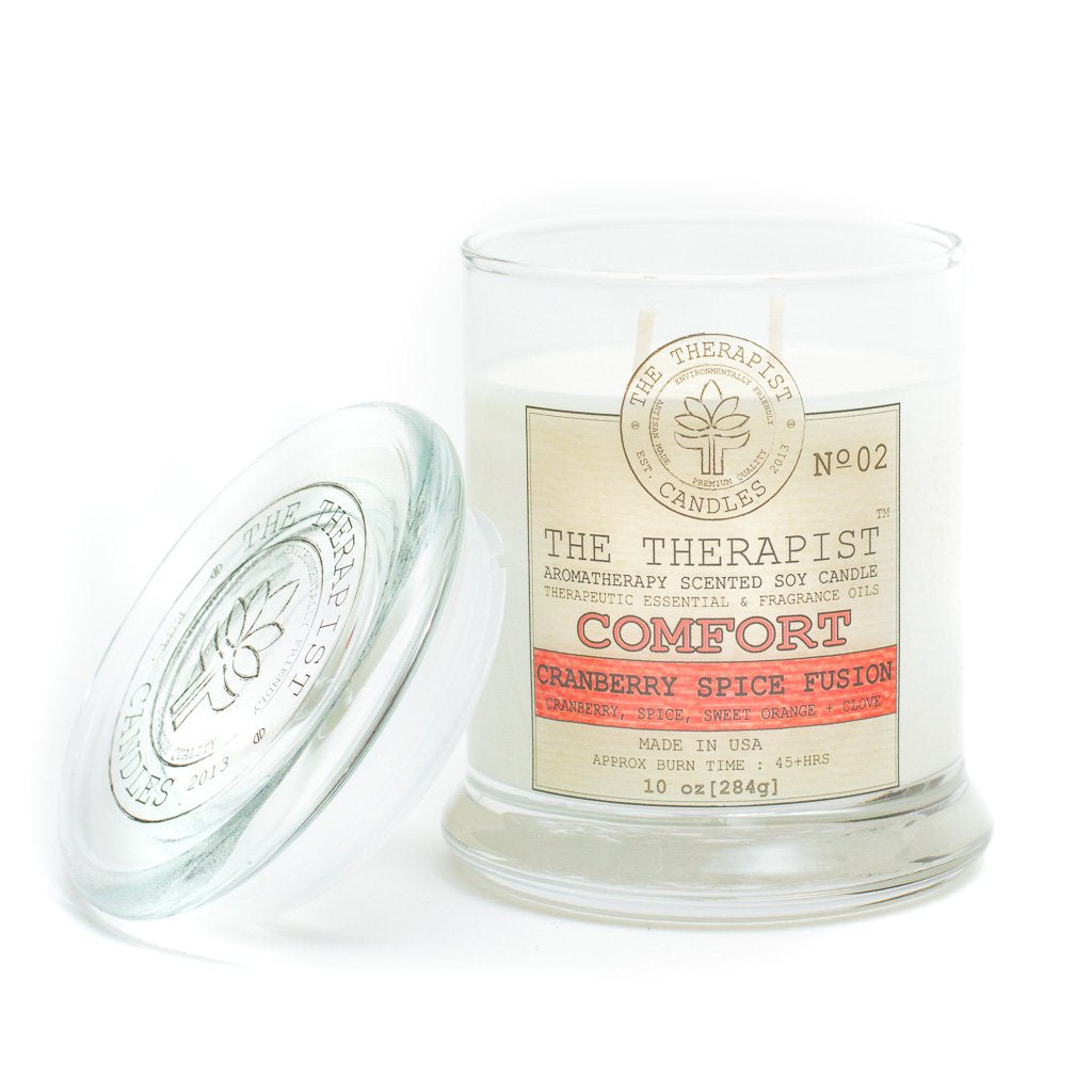 The Therapist Comfort Cranberry Spice Fusion Soy Candle - Stylemz