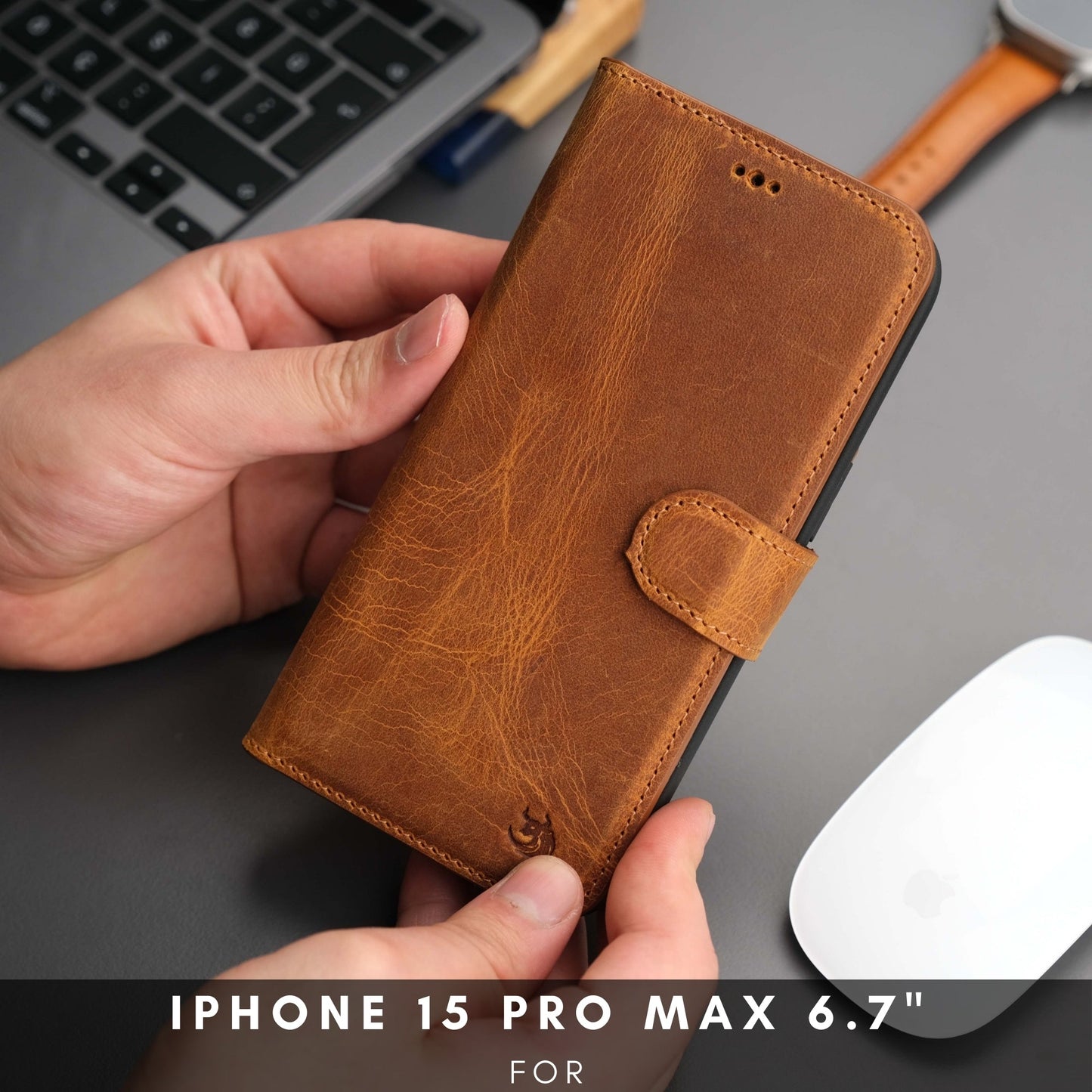 Casper iPhone 16 Pro Max Wallet Case Leather MagSafe Cover