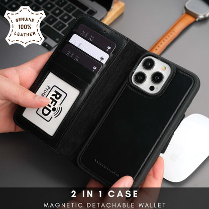 Casper iPhone 16 Pro Max Wallet Case Leather MagSafe Cover