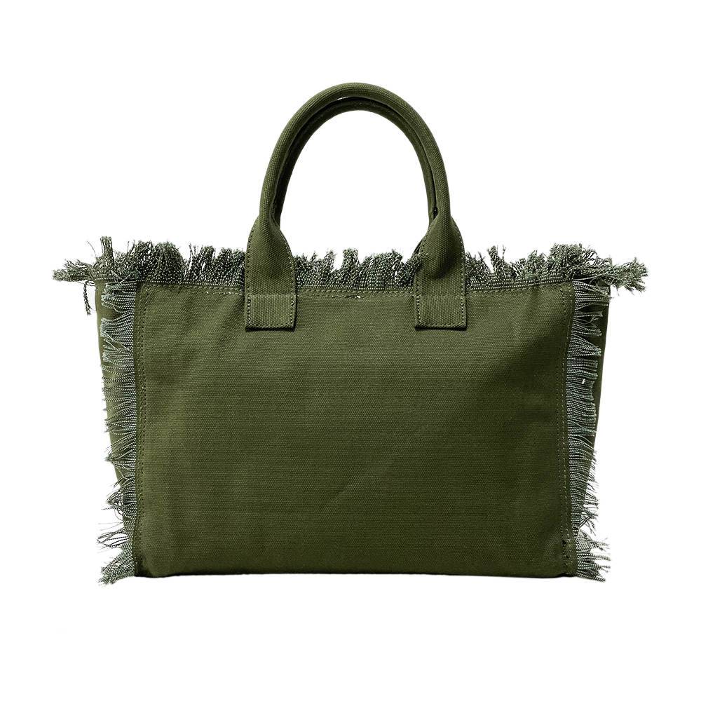 Presley Fray Canvas Tote - Stylish Everyday Bag in 3 Colors