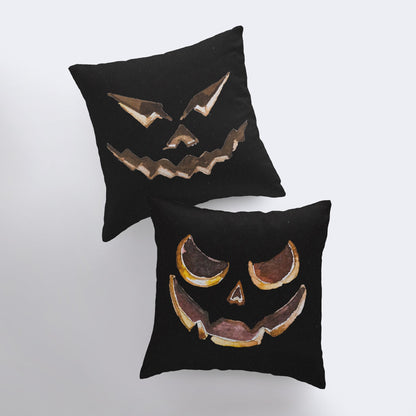 Jack O Lantern Dark Pillow Cover | Unique Fall Décor