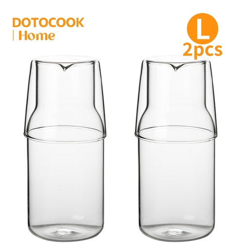 Elegant BPA-Free Glass Water Carafe Cup Set for Stylish Hydration