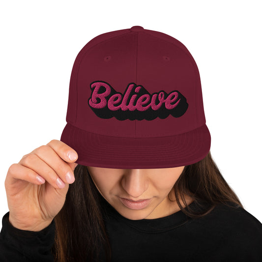 Corea - Gorra con cierre tipo snapback Believe - StyleMZ 