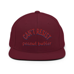 Can't resist peanut butter Snapback Hat  - Korea  - StyleMZ