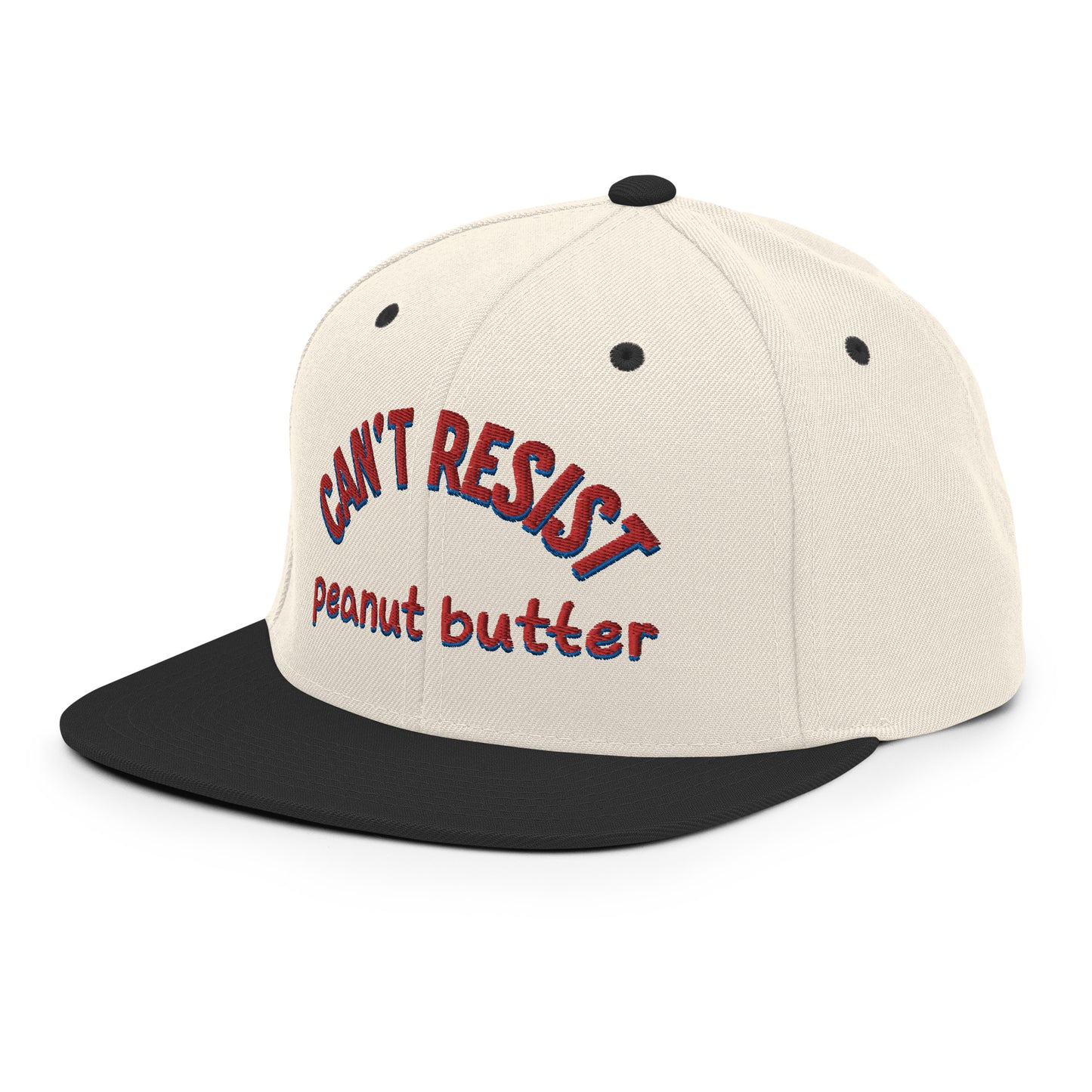 Can't resist peanut butter Snapback Hat  - Korea  - StyleMZ