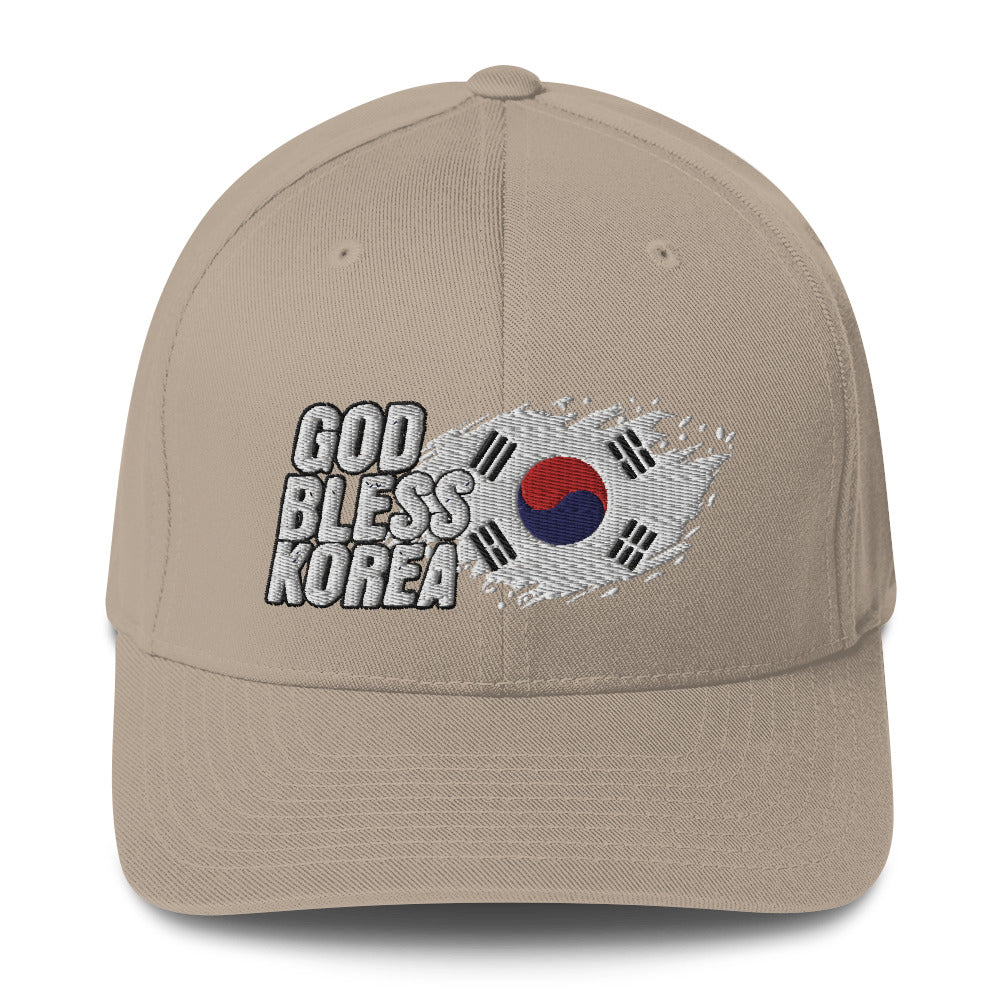 God bless Korea Structured Twill Cap  - Korea  - StyleMZ