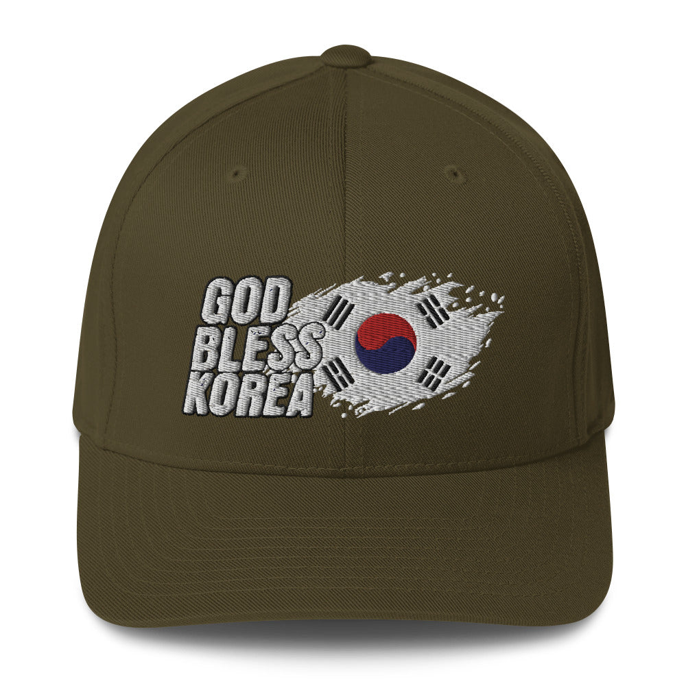 God bless Korea Structured Twill Cap  - Korea  - StyleMZ