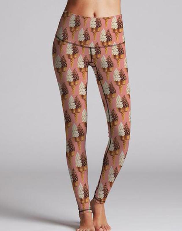 Cone Icecream Leggings for Cool Comfort During Workouts