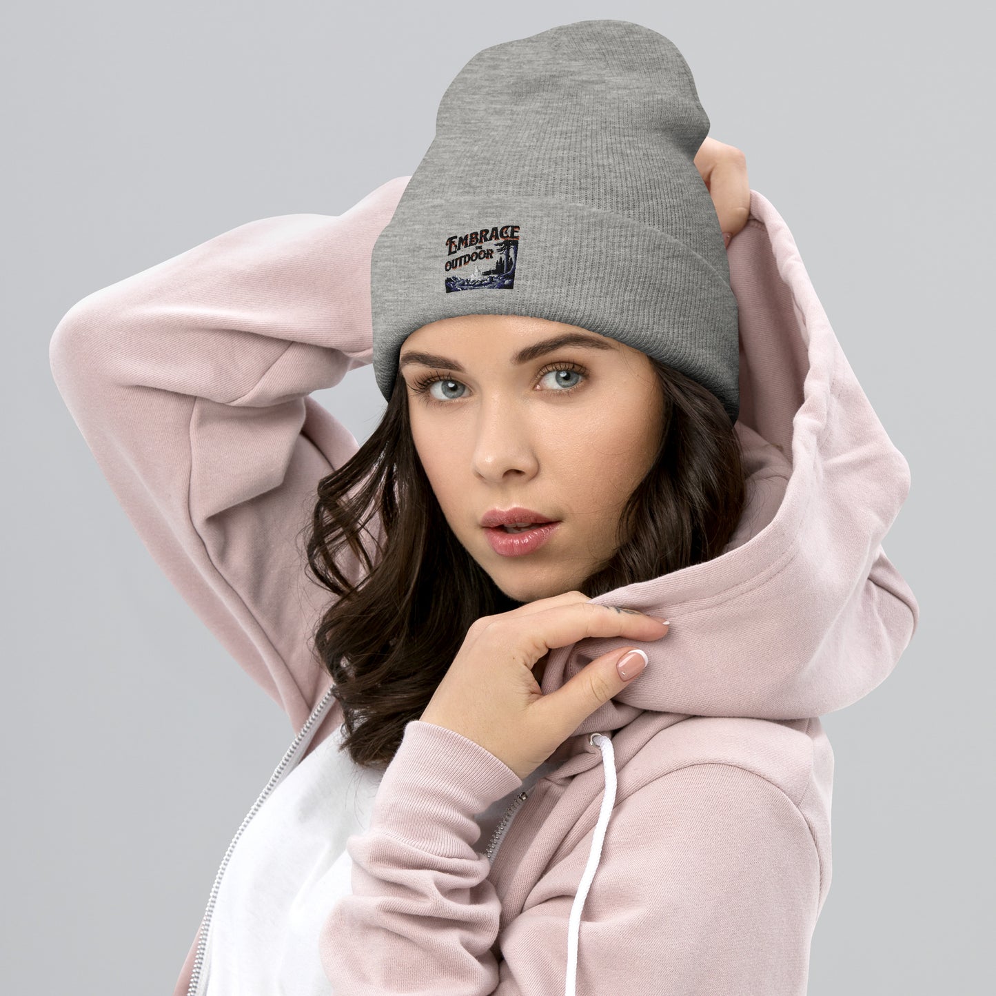 Embrace to outdoor Cuffed Beanie  - Korea  - StyleMZ