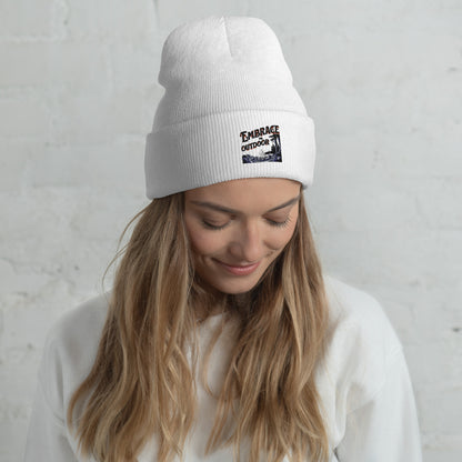 Embrace to outdoor Cuffed Beanie  - Korea  - StyleMZ