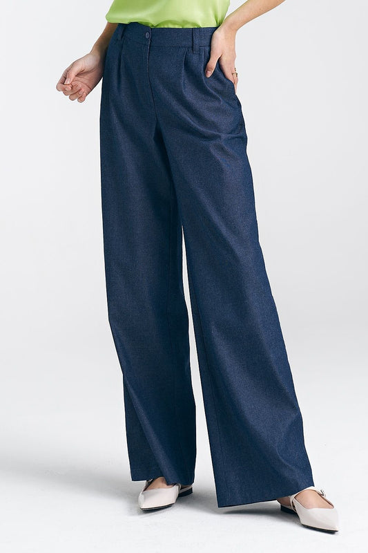 Trousers Model 192966 Nife with Wide Leg Design