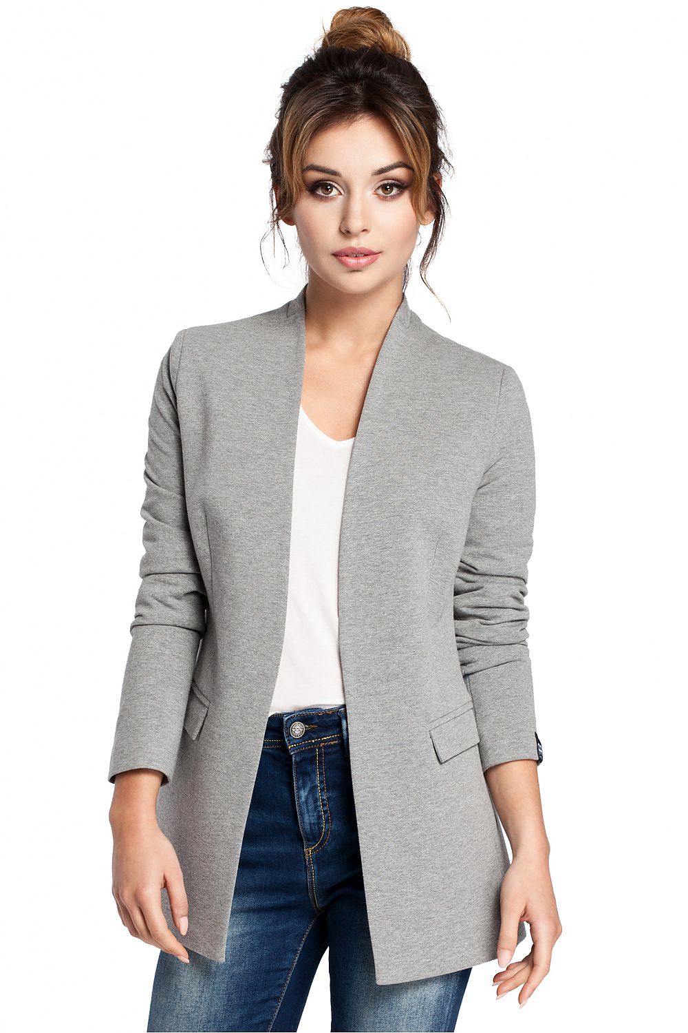 Elegant Knitwear Jacket Model 94582 BeWear with Hidden Pockets