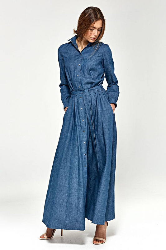 Daydress Model 118790 Nife Comfortable Maxi Dress with Belt