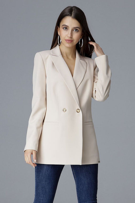 Elegant Jacket Model 126194 Figl With V Neckline Design