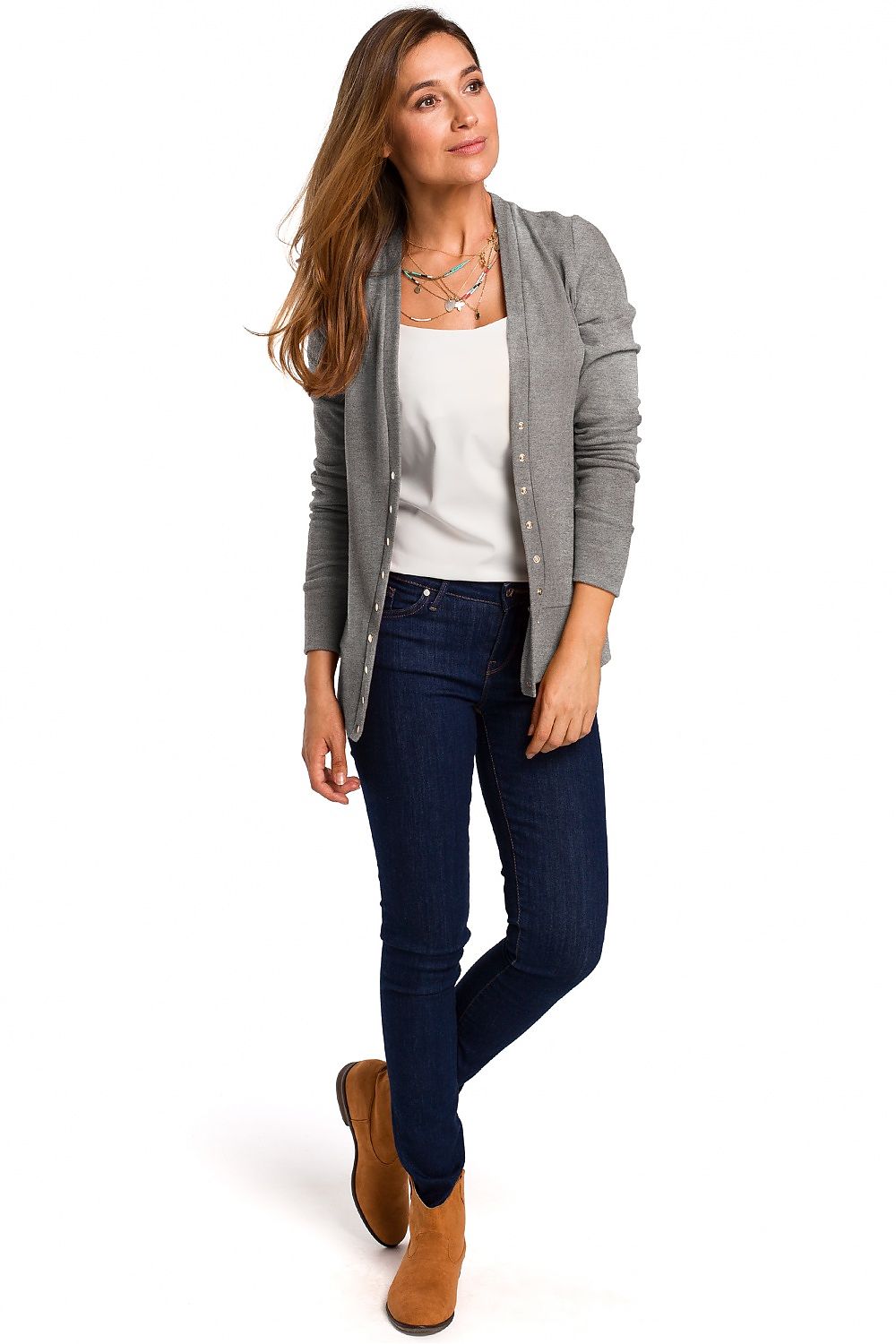 Timeless Cardigan Model 135919 Stylove in Soft Cotton Knit