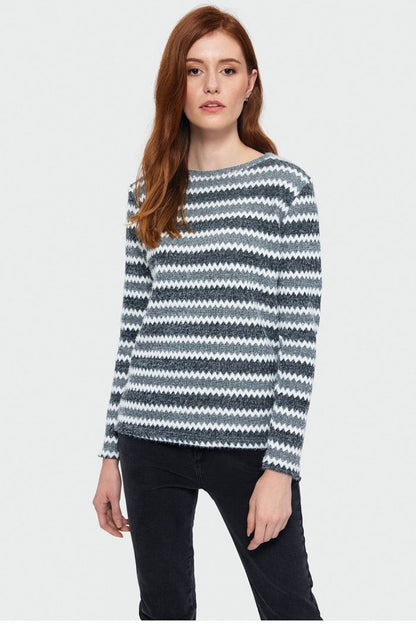 Jumper Model 139307 Greenpoint Stylish Fitted Sweater with Print