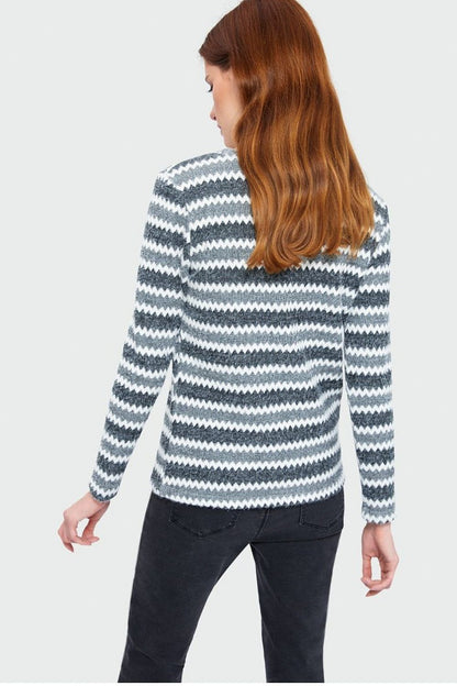 Jumper Model 139307 Greenpoint Stylish Fitted Sweater with Print