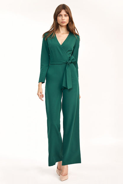 Suit Model 158895 Nife Ultra Feminine Jumpsuit with Tie Belt