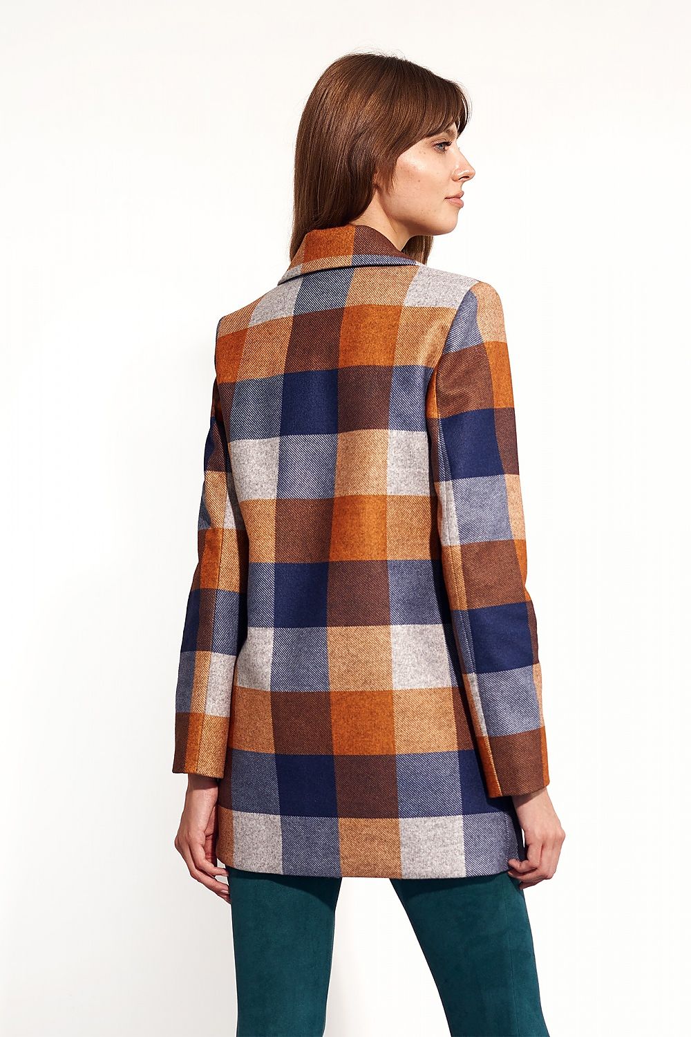 Coat Model 159520 Nife - Classic Check for Autumn Style